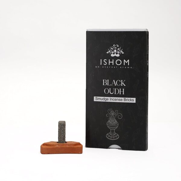 Natural Incense Smudge Bricks and Burner - Black Wood Ancient Wisdom