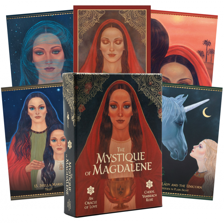 Minor defect The Mystique Of Magdalene Oracle Cards Blue Angel Blue Angel