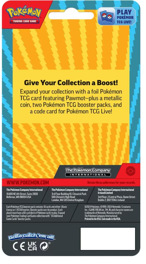 Pokémon TCG: Scarlet & Violet: Pawmot with 2 Blister Pack and Coin  (ENG) – CardsHouse