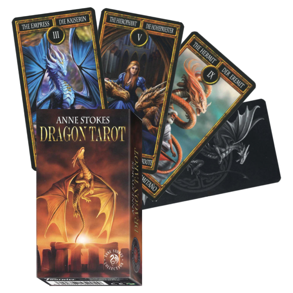 Anne Stokes Dragon Tarot cards deck Fournier Fournier
