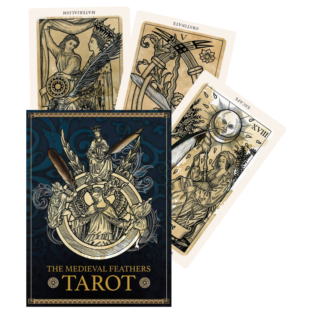 The Medieval Feathers Tarot cards deck Blue Angel Blue Angel