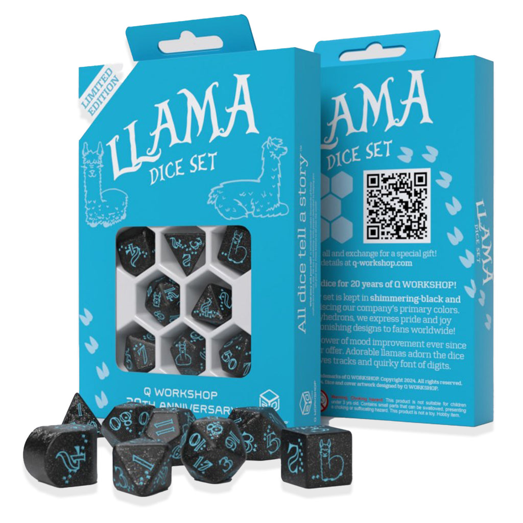 Q WORKSHOP 20 years: Llama Dice Set Limited edition Q-Workshop