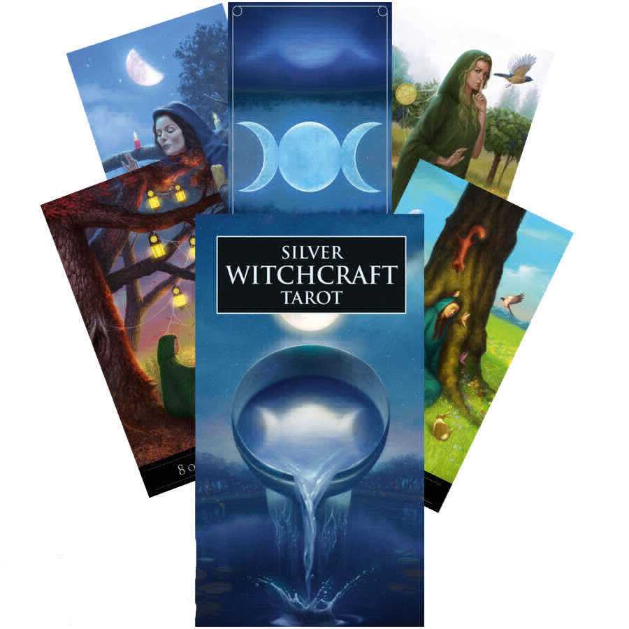 Silver Witchcraft Kit Book Set Tarot Cards Lo Scarabeo Lo Scarabeo