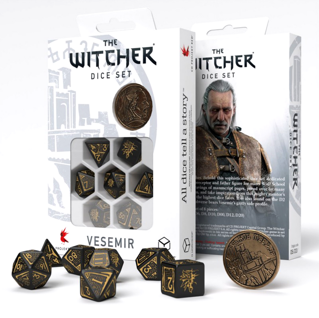 The Witcher Dice Set Vesemir The Sword Master Qworkshop Q-Workshop