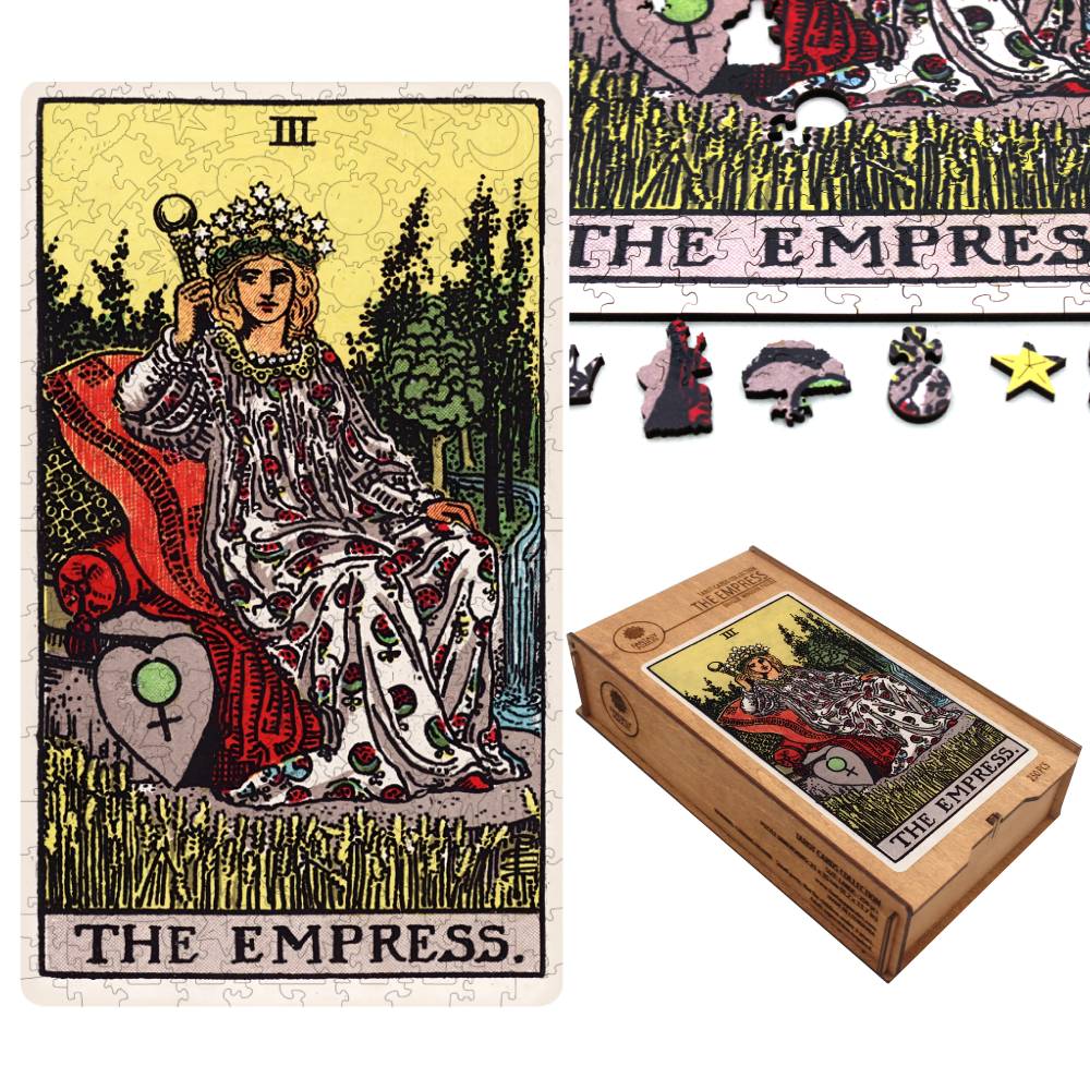 The Strength (Rider-Waite): Tarot Wooden Puzzle 250 pieces Fantasy Puzzles Fantasy Puzzles