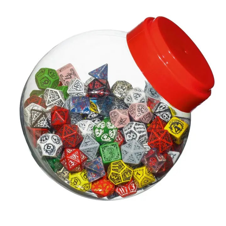 Jar of dice with D6, D10, D20 150pcs. Q-workshop Q-Workshop
