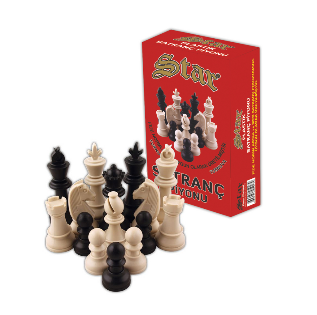 Tournament Size Plastic Chessmen Star Star