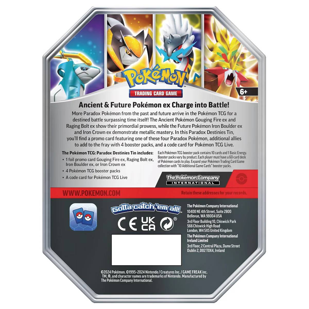 pokemon paradox destinies card list Pokémon TCG: Paradox Destinies Ex Tin (Raging Bolt Ex) – CardsHouse
