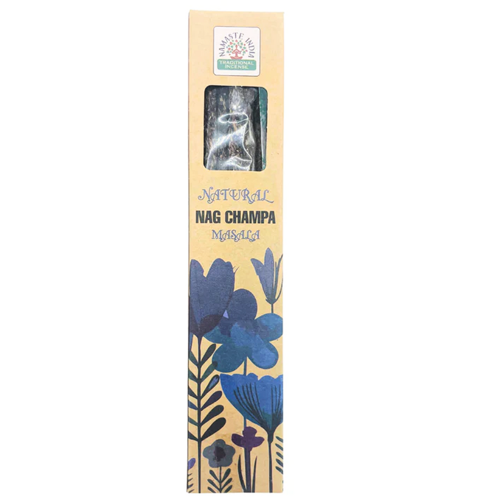 Natural Botanical Masala Incense - Nag Champa Namaste India Namaste Inida