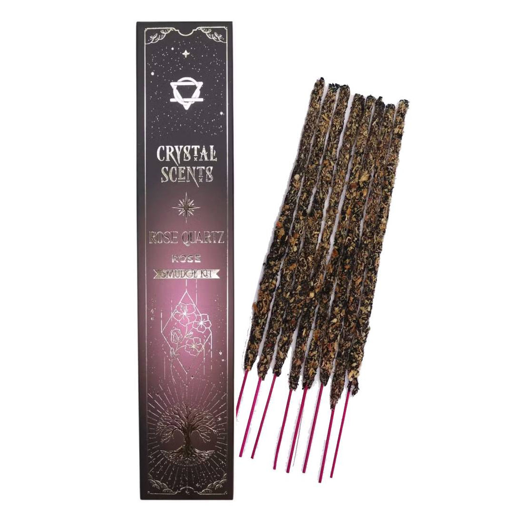 Rose Quartz Crystal Scents Smudge Incense - Rose Crystal Scents