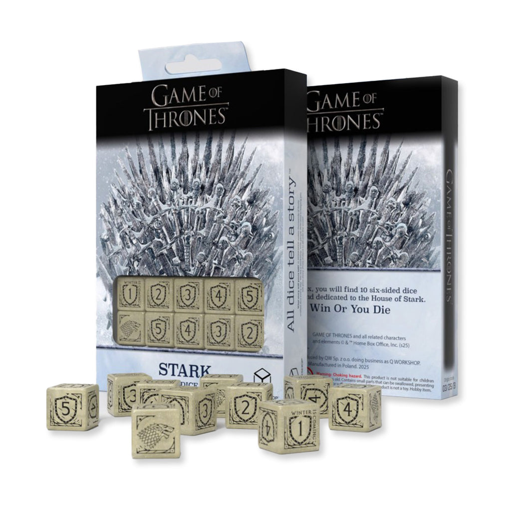Game of Thrones. Stark Dice 10xD6 Q-WORKSHOP Q-Workshop