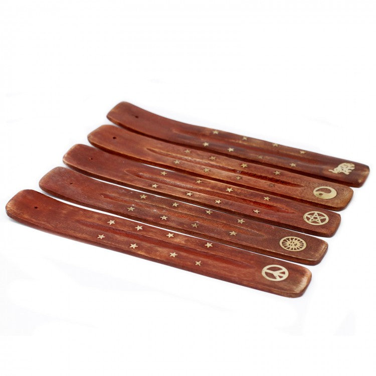 Minor Defect Brass Inlaid Incense Holder Ancient Wisdom (random model)