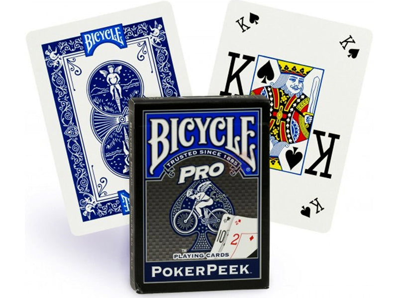 Bicycle Pro Poker Peek playing cards Blue Bicycle
