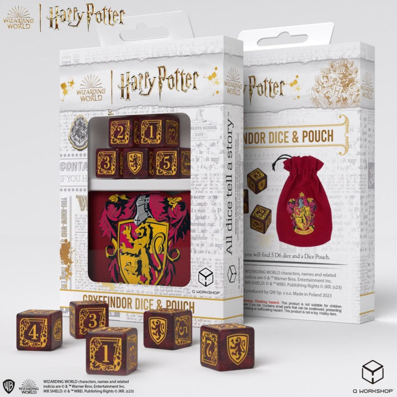 Harry Potter Gryffindor Dice & Pouch Q-Workshop