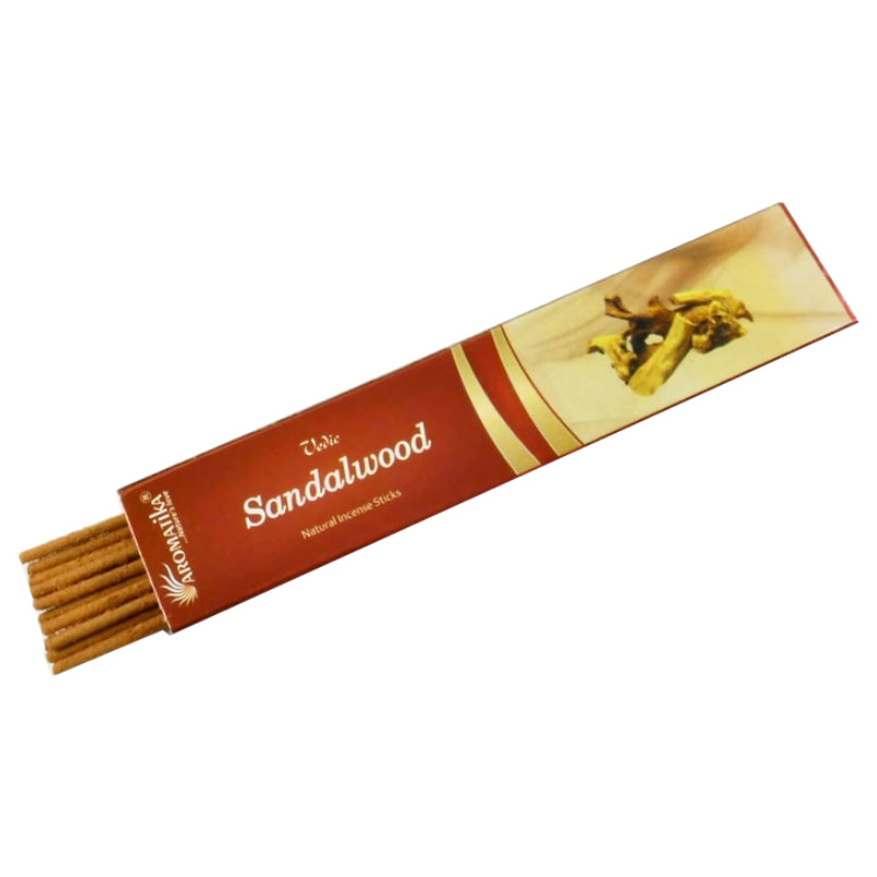 Vedic Sandalwood Natural Incense Sticks Aromatika Aromatika