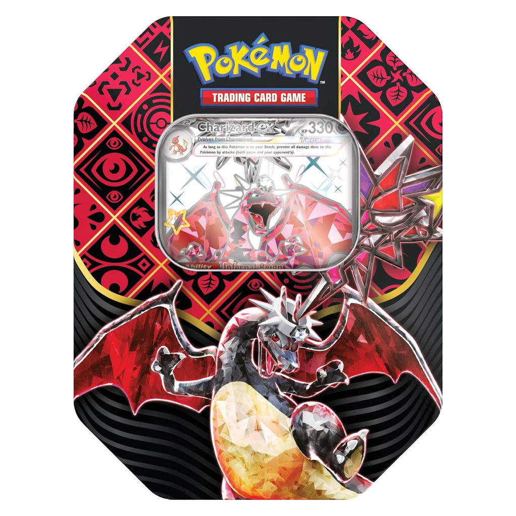 Pokémon Scarlet&Violet Paldean Fates Tin (Shiny Charizard Ex) Pokémon