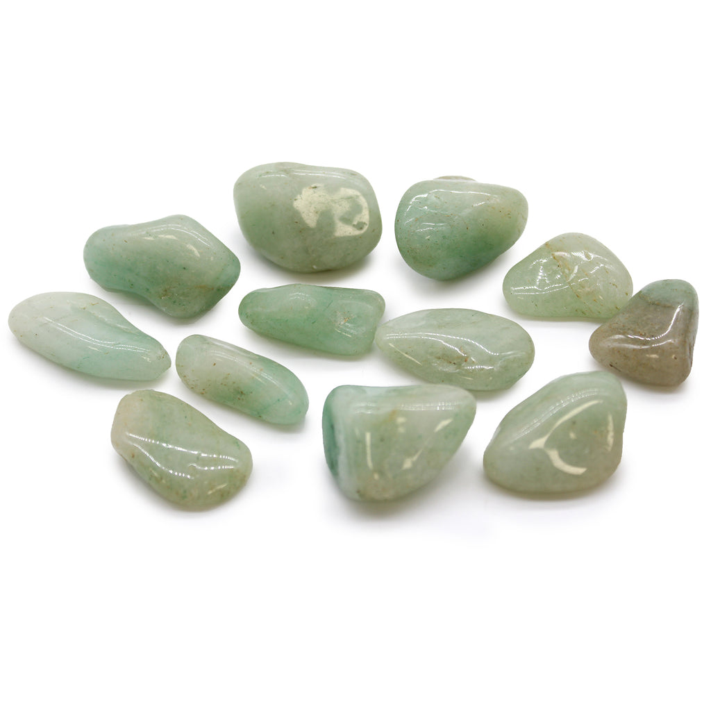 Medium African Tumble Stones (12x) - Aventurine Ancient Wisdom Ancient Wisdom
