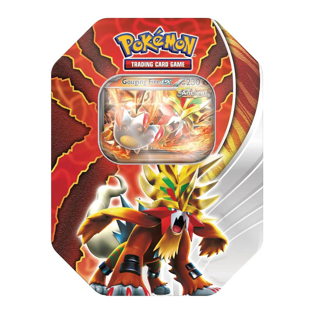 Pokémon TCG: Paradox Destinies Ex Tin (Gouging Fire Ex) Pokémon