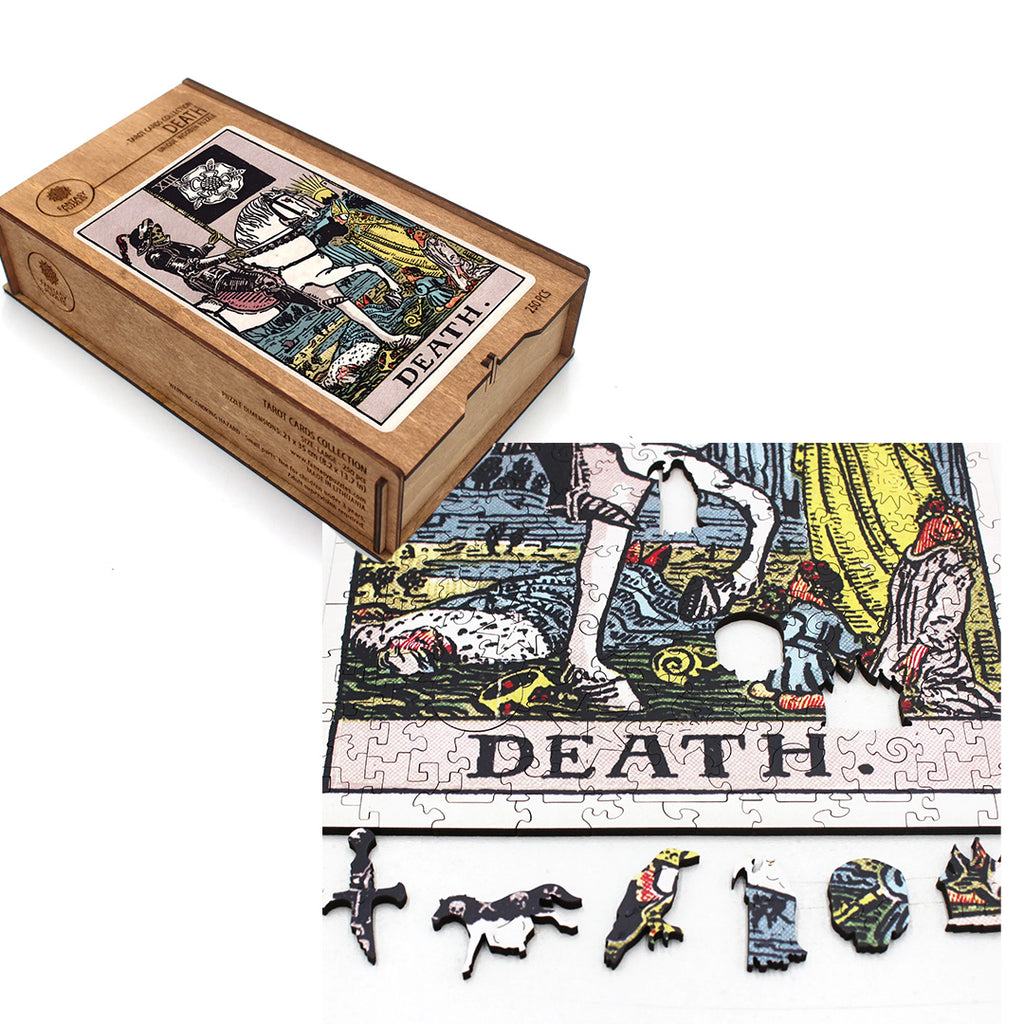 Tarot: Death (Rider-Waite) Wooden Puzzle 250 pieces Fantasy Puzzles Fantasy Puzzles