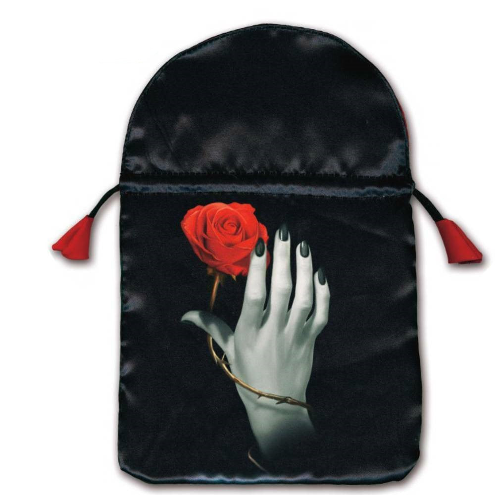 Rose Hand Satin Bag for Tarot Cards Lo Scarabeo Lo Scarabeo