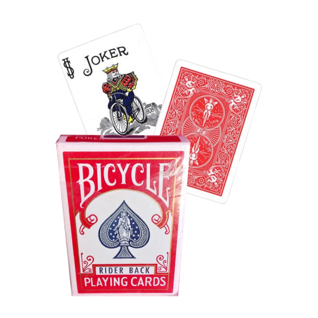 Bicycle Rider Back 808 black seal playing cards red Bicycle