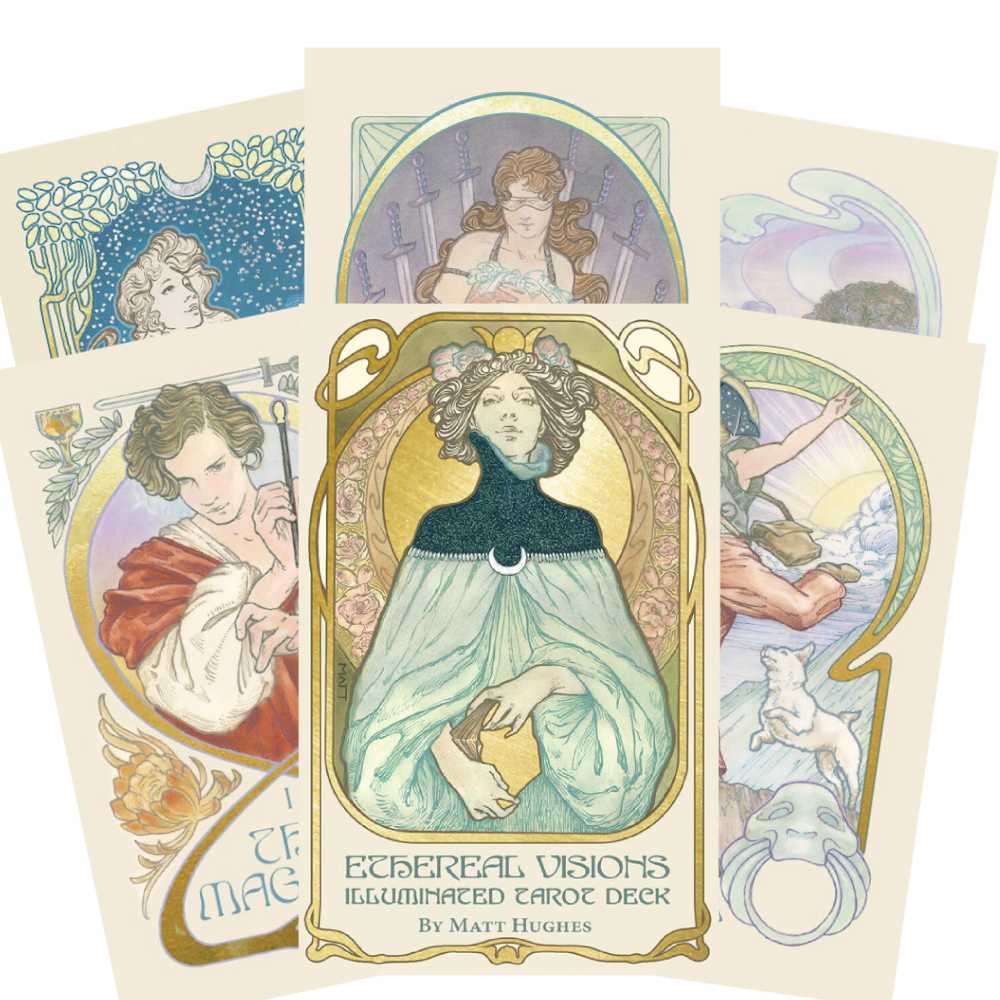 Minor Defect Ethereal Visions Illuminated Tarot cards US Games Systems US Games Systems
