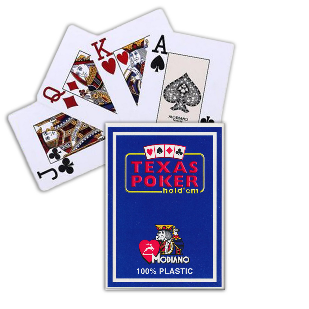 Modiano Texas Poker Hold Em Jumbo Index cards (blue) Modiano