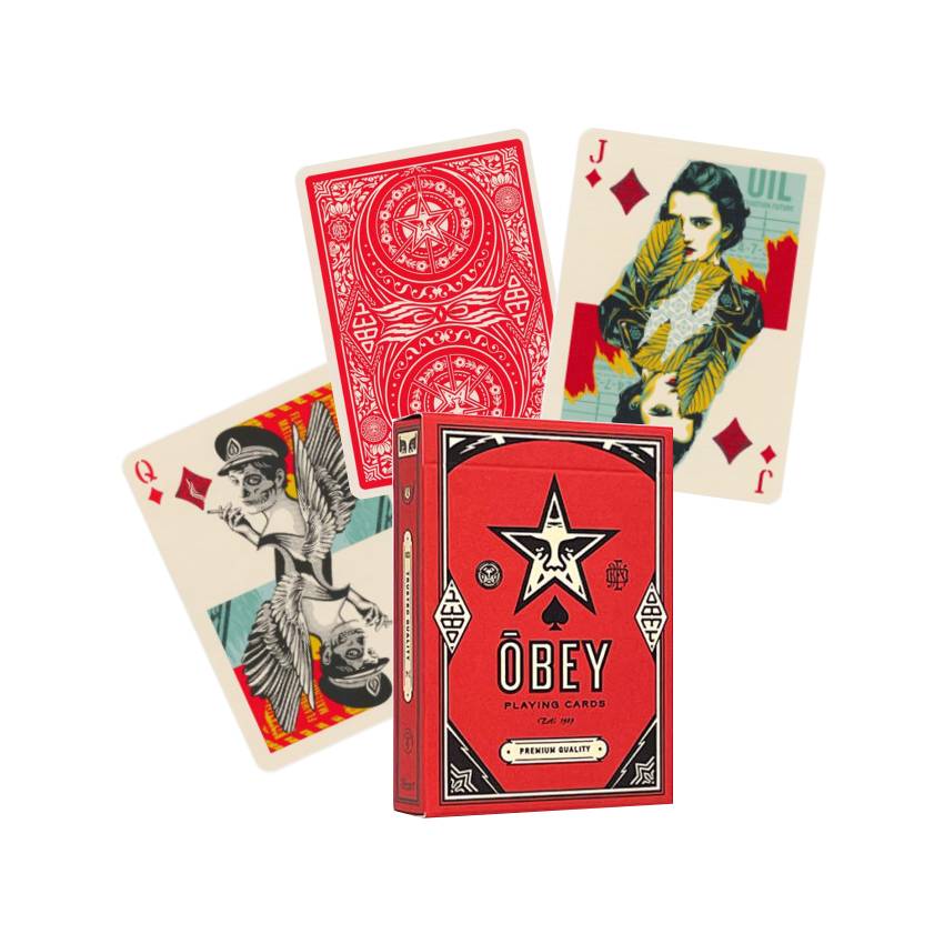 Obey Playing Cards Red Edition Theory11 Theory 11