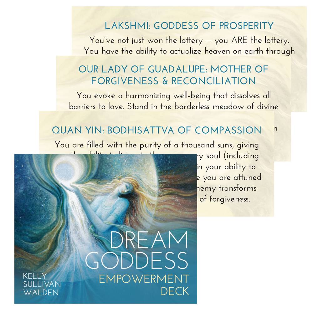 Dream Goddess Empowerment Inspiration Cards Blue Angel