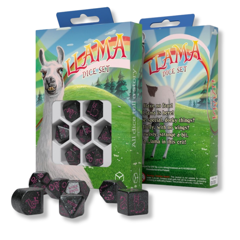 Llama Dice Set: Spitty Q-WORKSHOP Q-Workshop