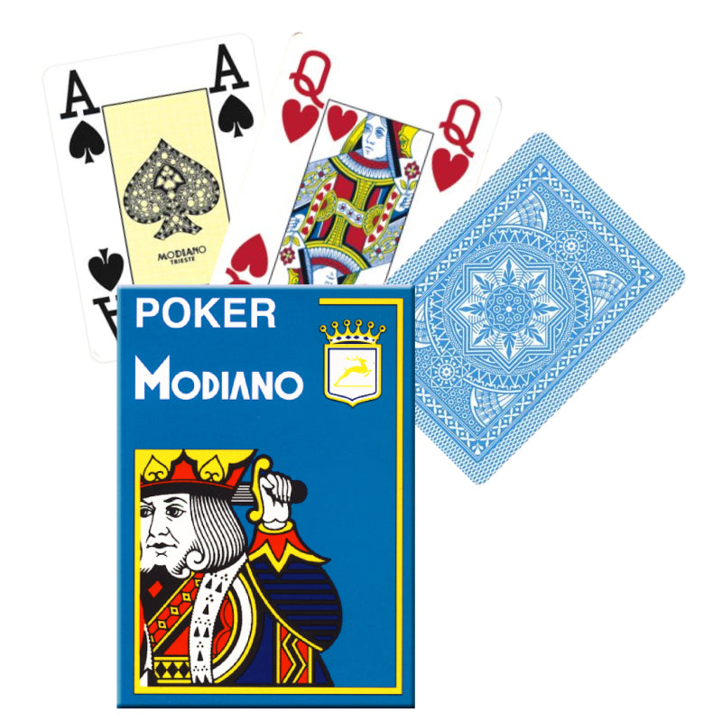 Poker 4 Jumbo Index cards (light blue) Modiano Modiano