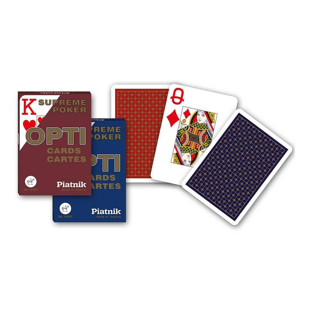 Piatnik Opti Supreme Jumbo Index Poker Card Decks 2 pcs. (red and blue) Piatnik