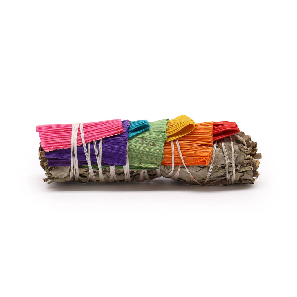 Smudge Stick - White Sage and 7 Corn Leaves Ancient Wisdom Ancient Wisdom