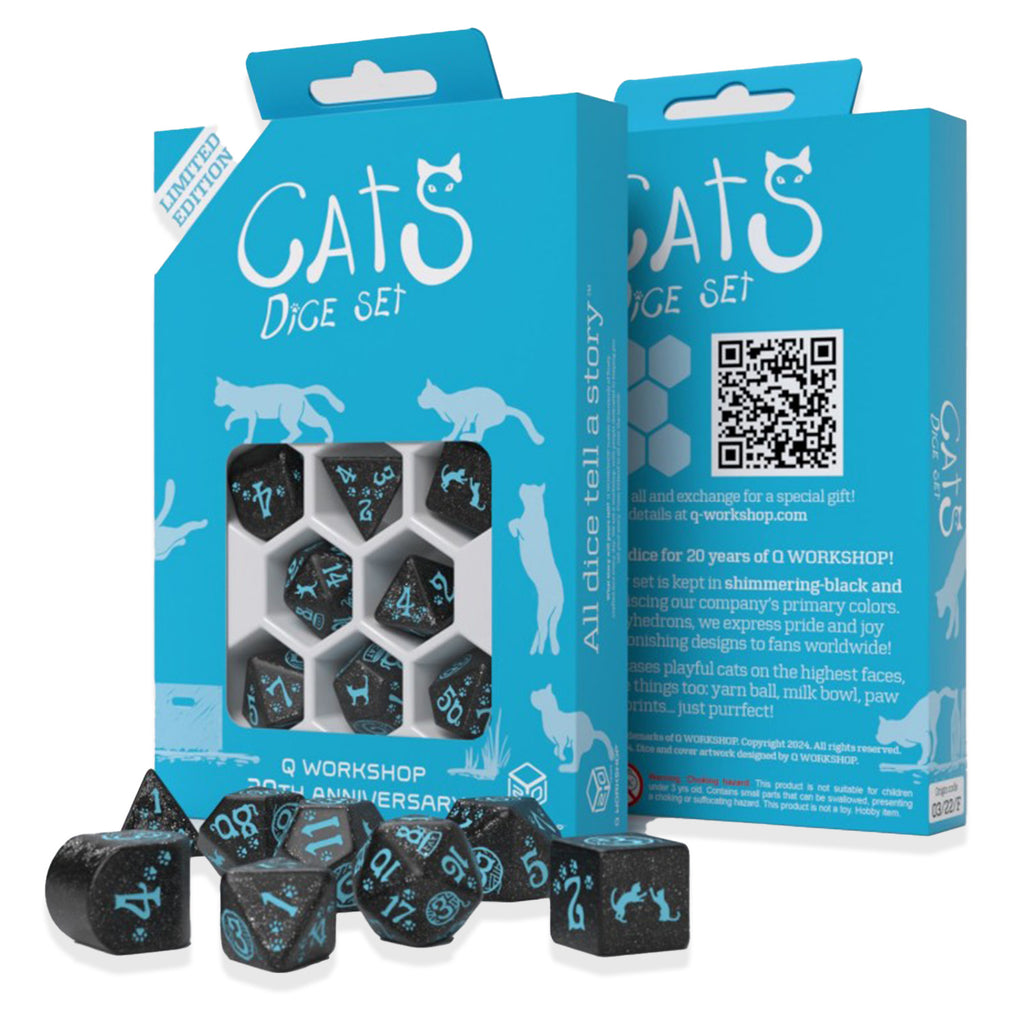 20 years: Cats Dice Set Q-WORKSHOP (limited edition) Q-Workshop