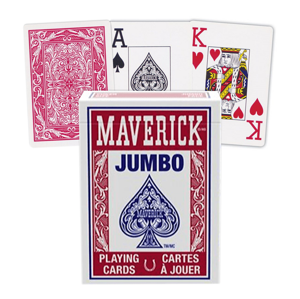 Maverick Jumbo Index playing cards (Red) Fournier