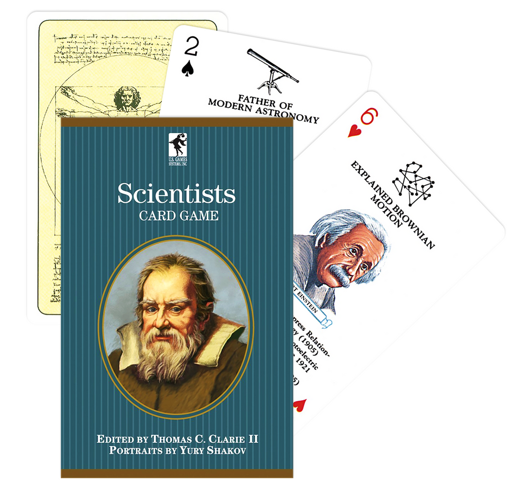 Scientists playing card game US Games Systems