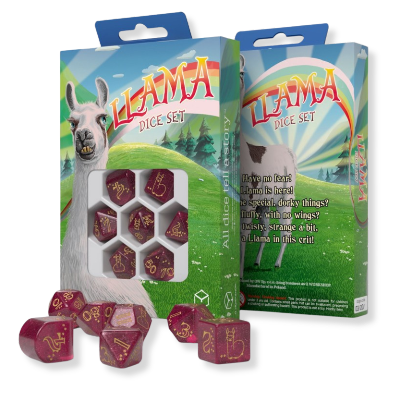 Llama Dice Set: Puffy Q-WORKSHOP Q-Workshop