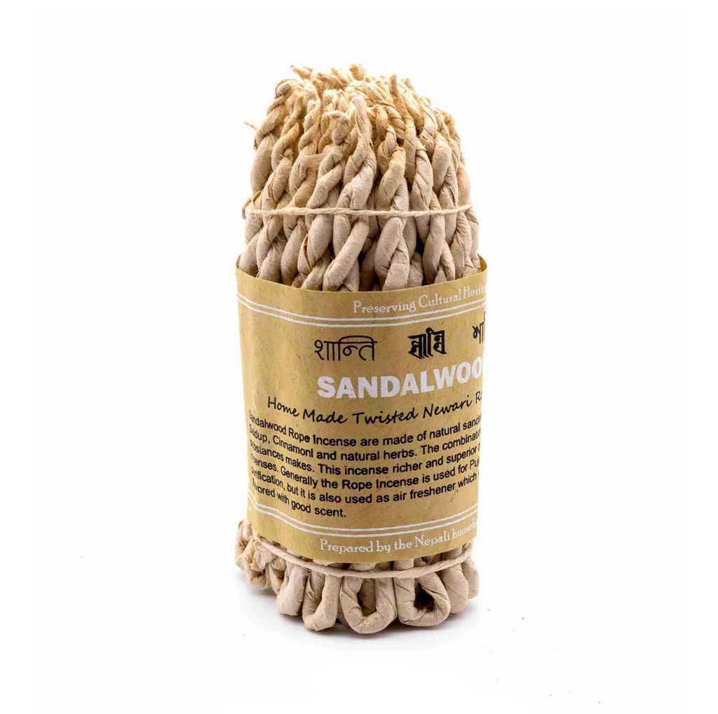 Pure Herbs Sandalwood & Spice Rope Incense Nepali Rope Nepali Rope