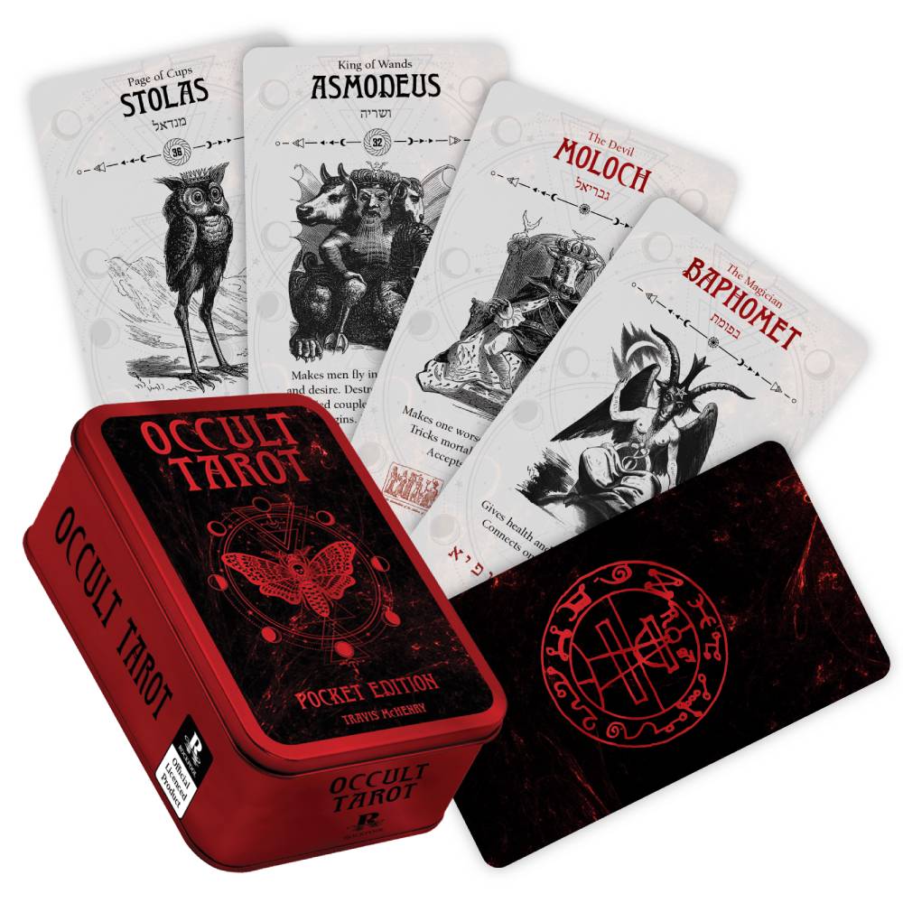 Occult Tarot Pocket Edition Cards in a Tin Rockpool Rockpool