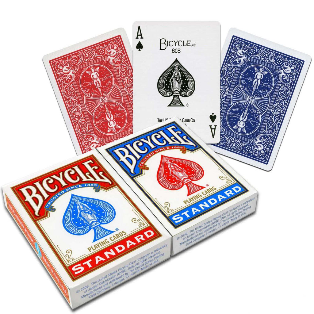 Bicycle Rider Standard cards 2 decks Blue and Red Bicycle