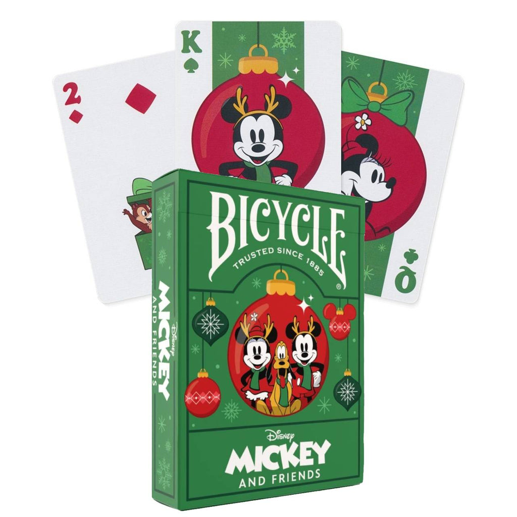 Disney Mickey and Friends Holiday Playing Cards Deck Bicycle Bicycle