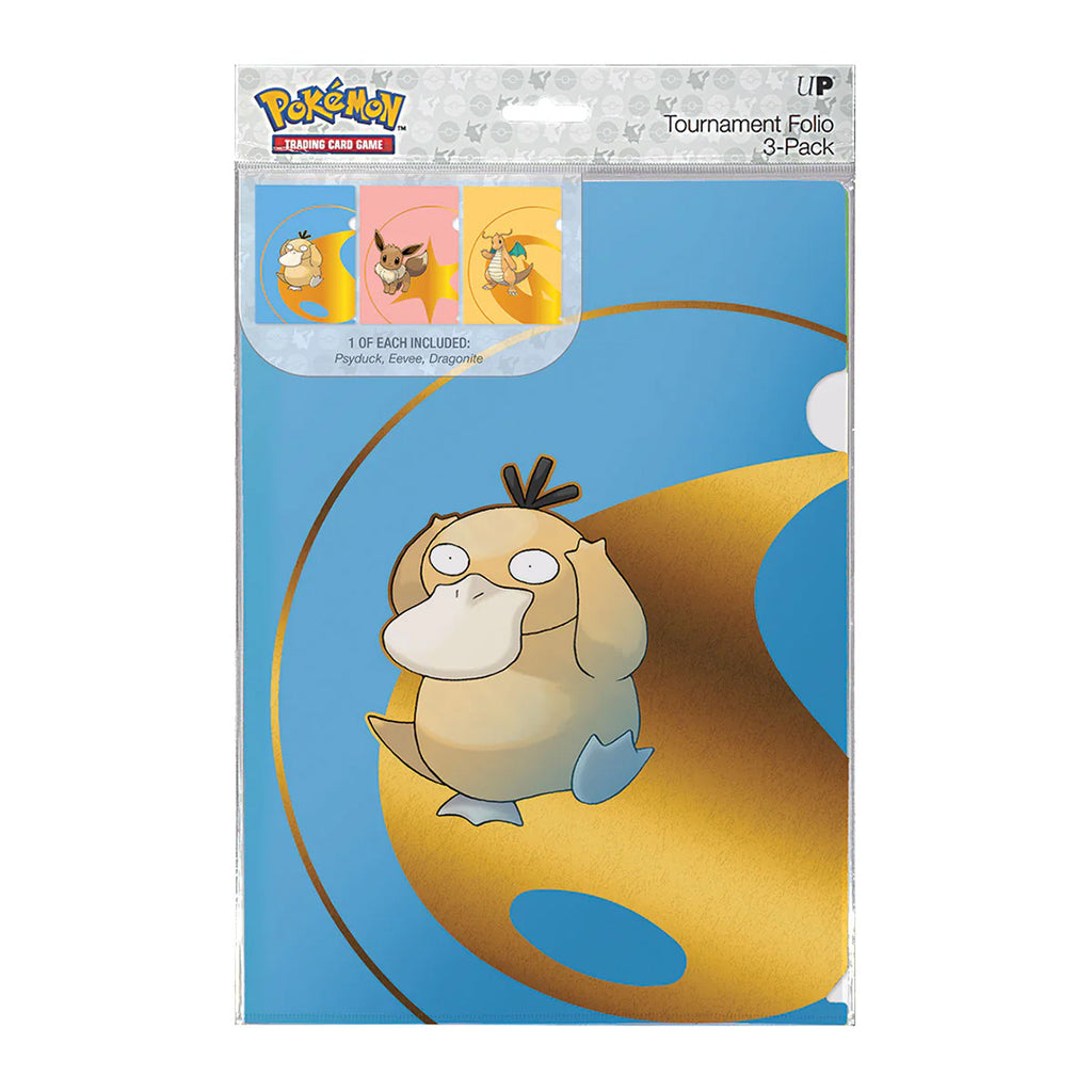 Pokémon Tournament Folios 3-Pack Psyduck, Eevee, and Dragonite Ultra Pro Ultra PRO