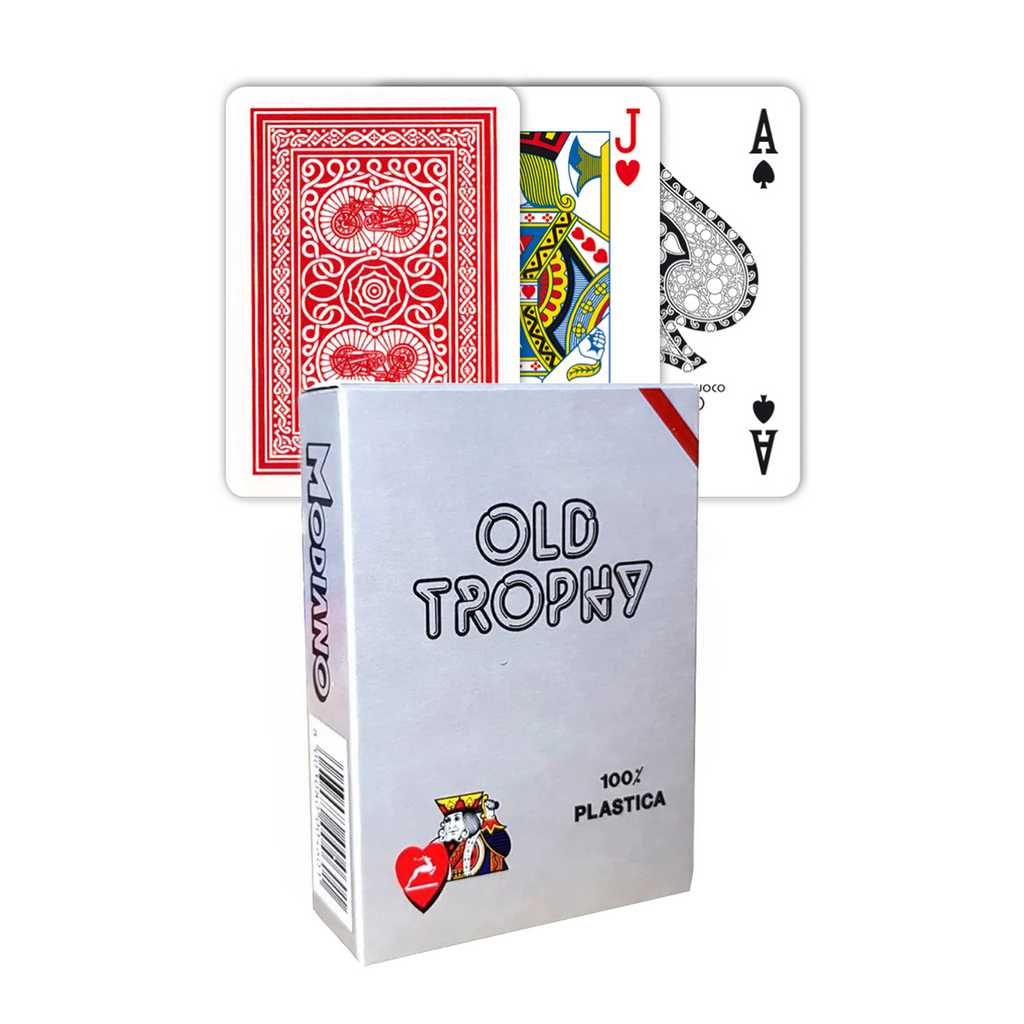 Modiano Old Trophy playing cards (red) Modiano
