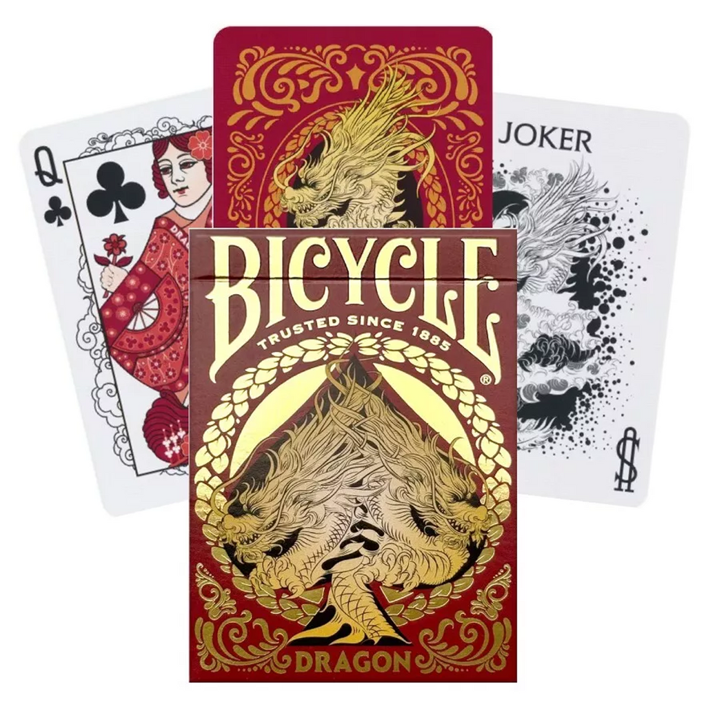 Bicycle Dragon playing cards (Red) Bicycle