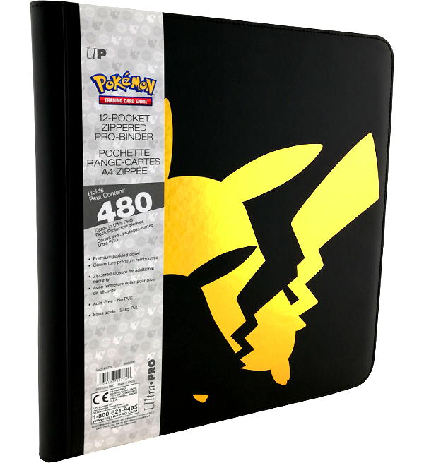 Pikachu Premium 12-Pocket Zippered Pro-binder Ultra Pro – CardsHouse