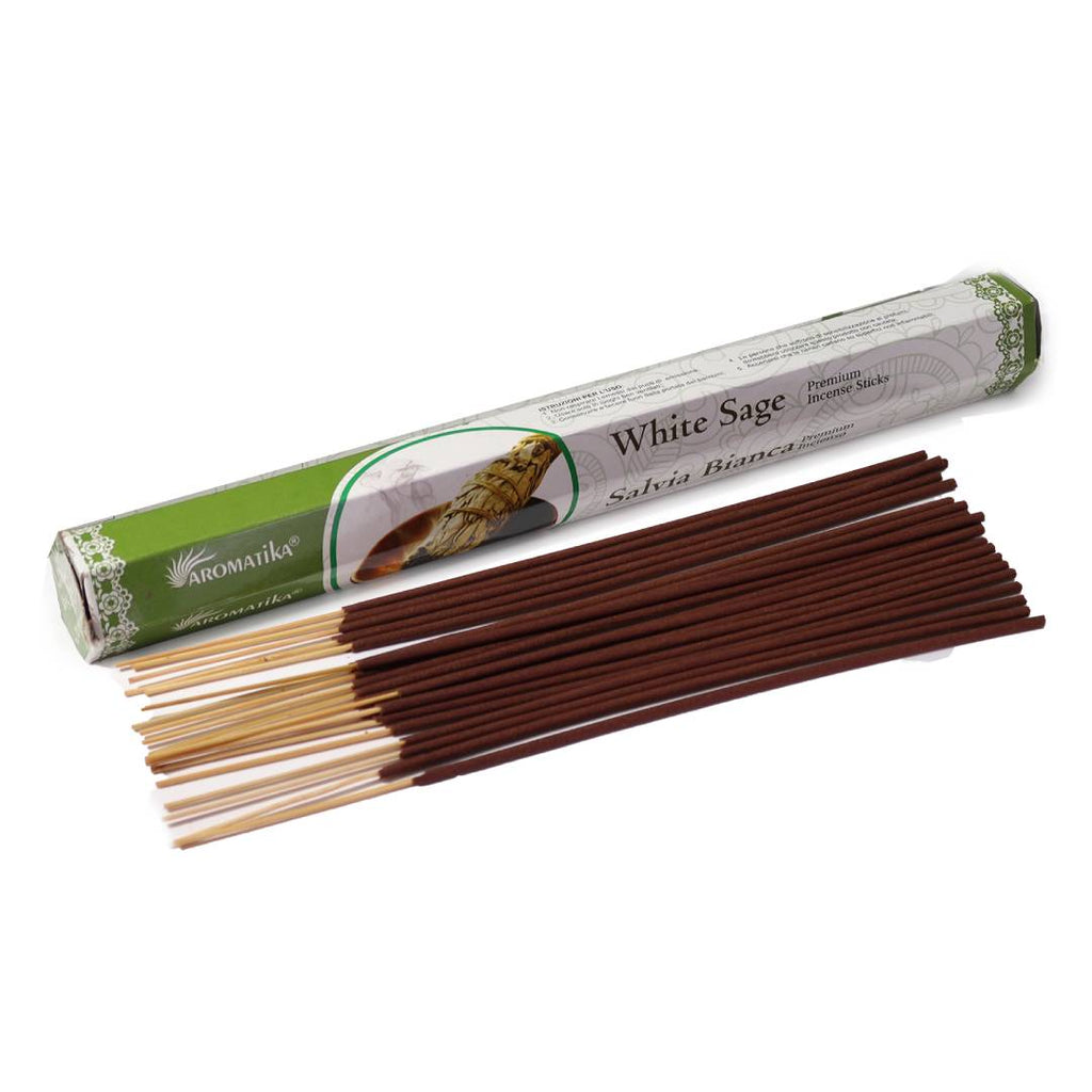Aromatika Charcoal Free Hex Incense - White Sage Aromatika
