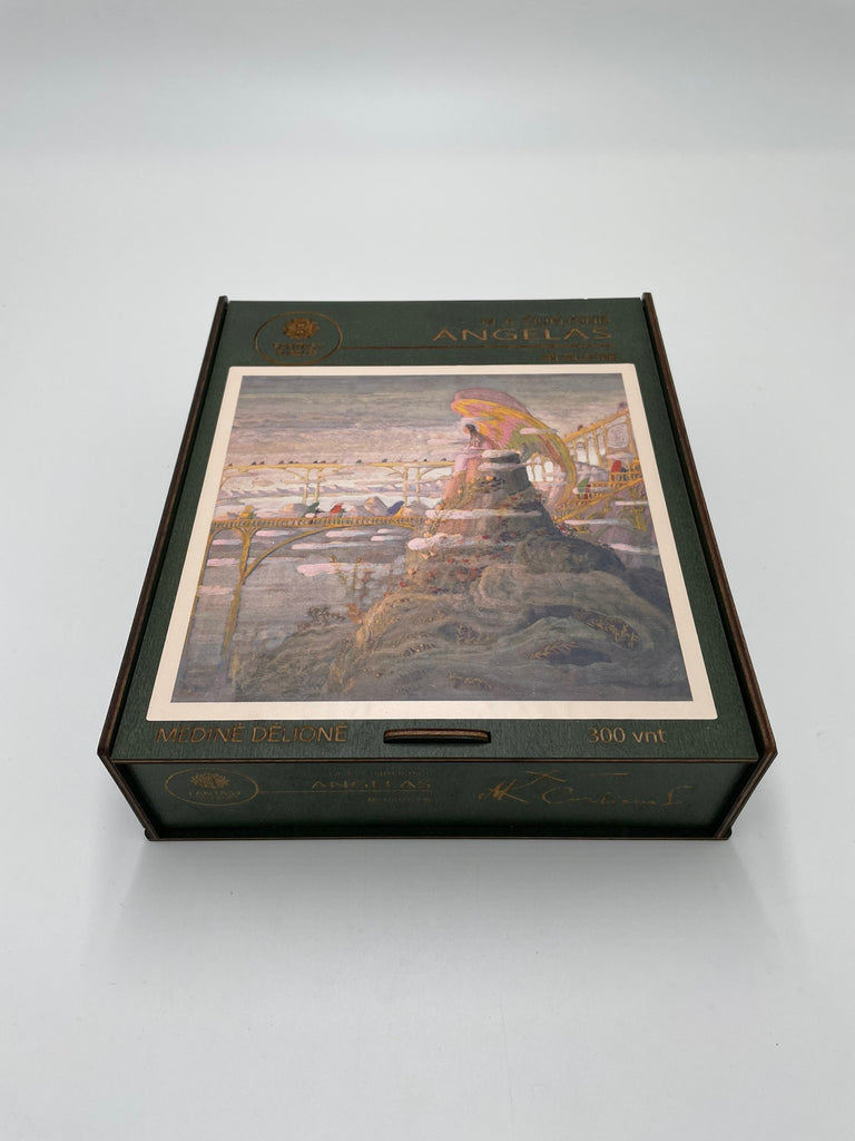 M.K. Čiurlionis Angel (Angelas) Wooden Puzzle M size (150 pieces) Fantasy Puzzles Fantasy Puzzles