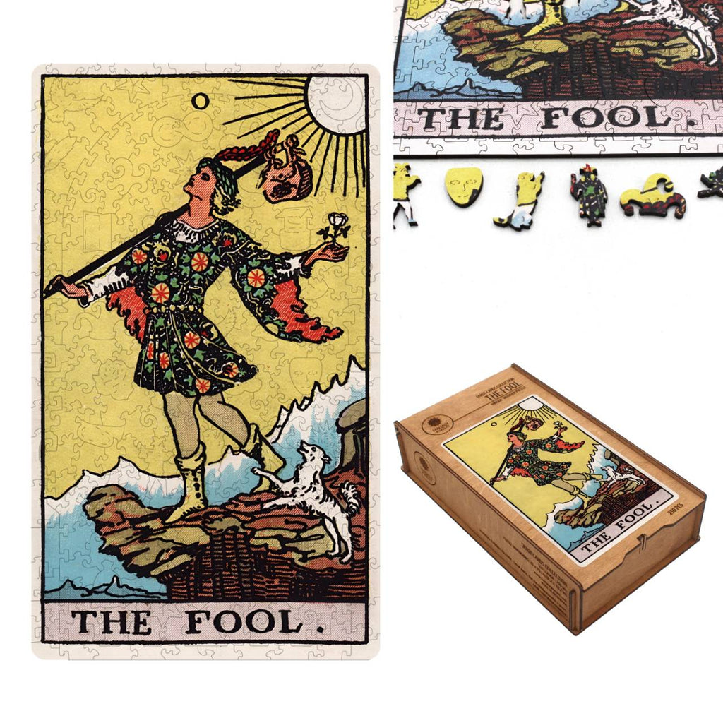 Tarot: The Fool (Rider-Waite) Wooden Puzzle 250 pieces Fantasy Puzzles Fantasy Puzzles