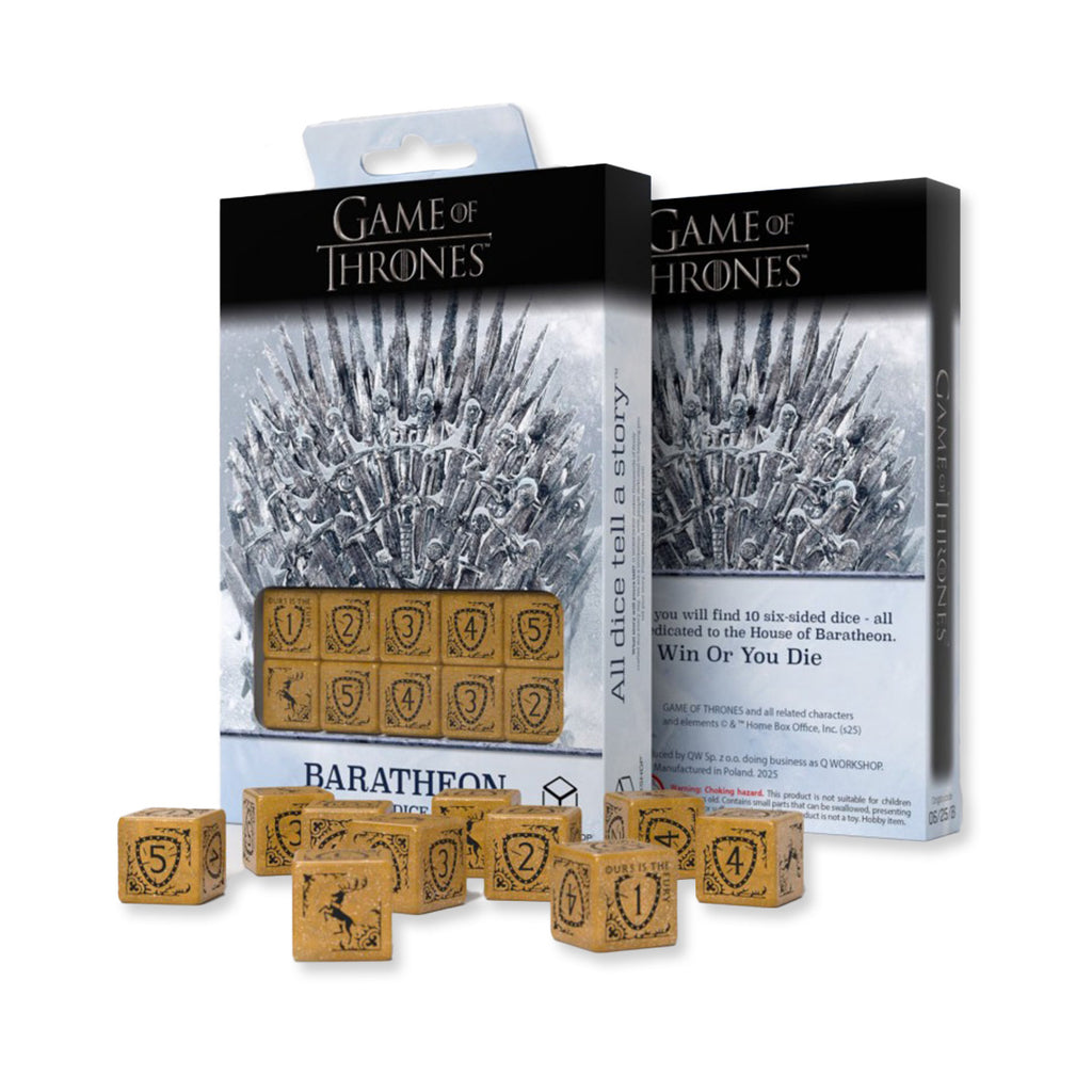 Game of Thrones. Baratheon Dice 10xD6 Q-WORKSHOP Q-Workshop
