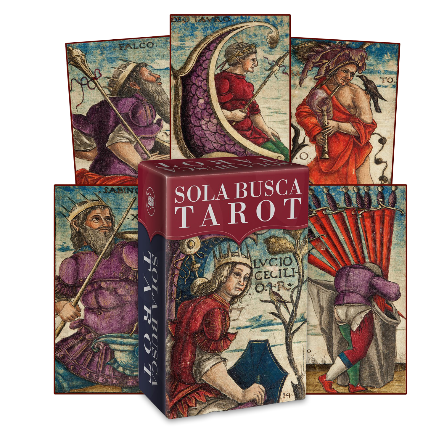 Sola Busca Tarot Mini Pocket Size Cards Lo Scarabeo – CardsHouse